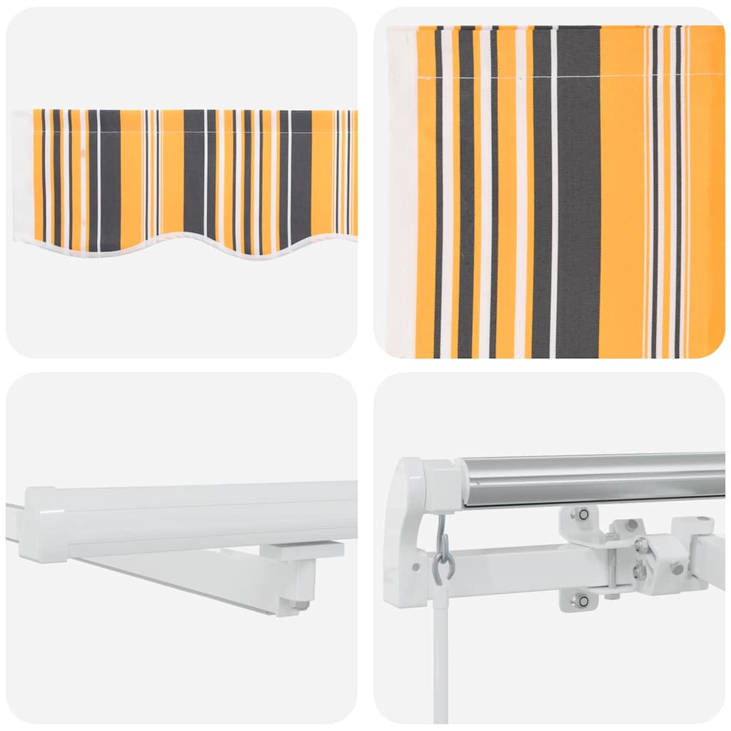 Retractable Awning Multicolour 400 x 300 cm