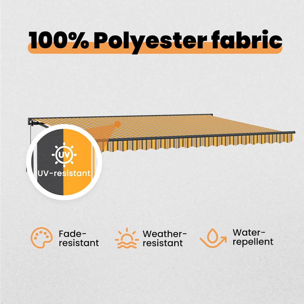 Awning Frame Yellow and Grey 450 x 300 cm