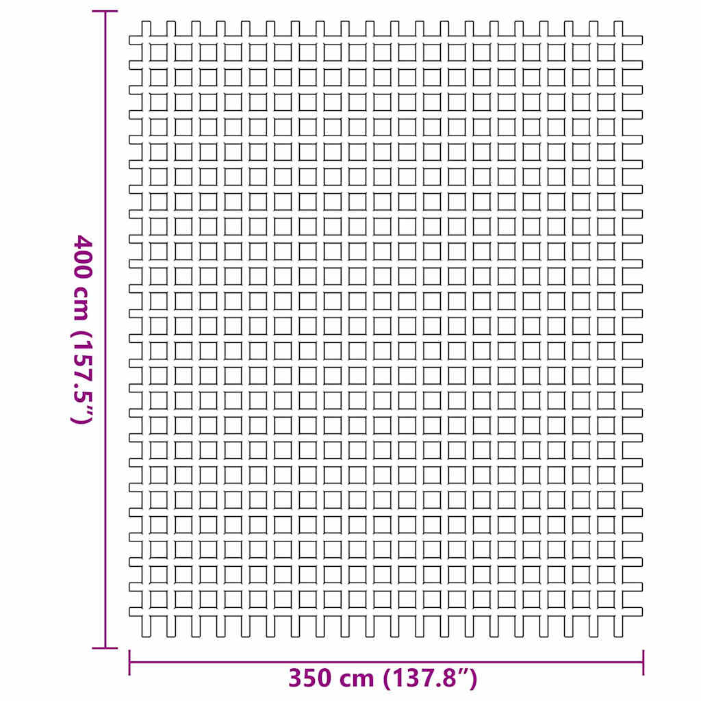 Tent Carpet Anthracite 400 x 350 cm Polyester