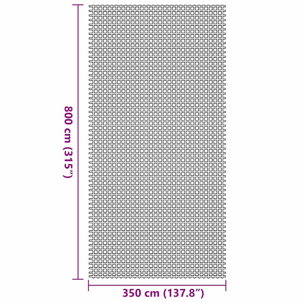 Tent Carpet Blue 800 x 350 cm Polyester