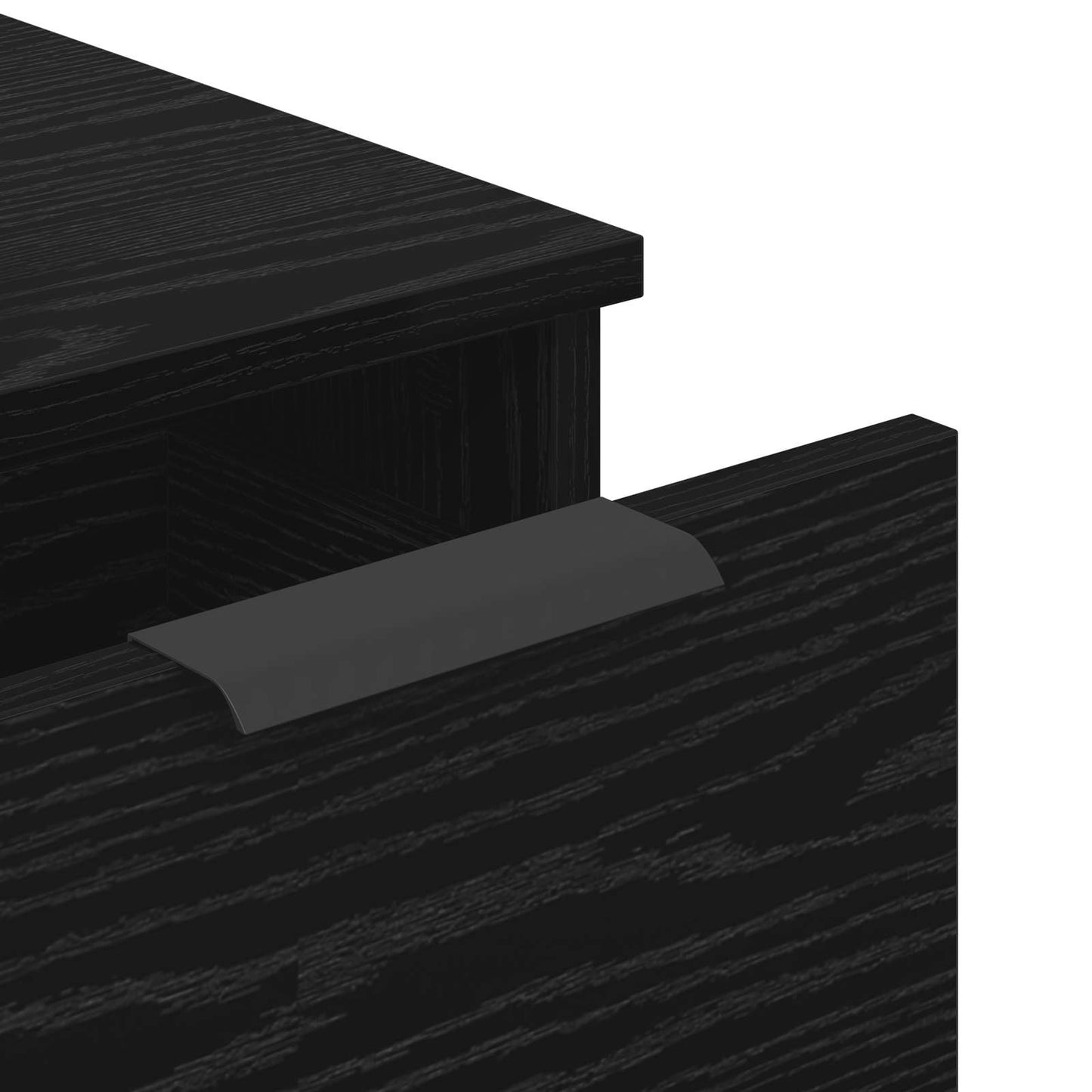 Sideboard 3 pcs Black Oak 181 x 30 x 70 cm Engineered Wood
