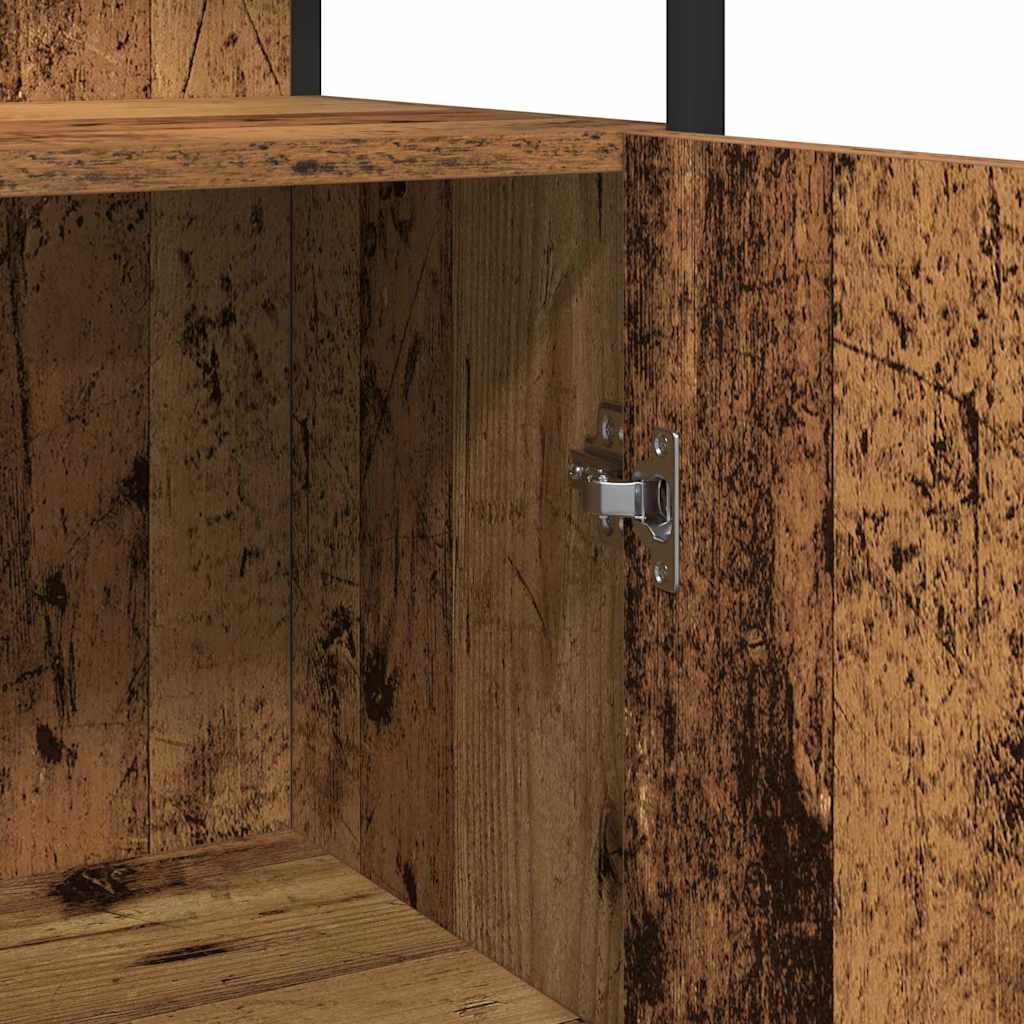 Bathroom Furniture Set 4 pcs Old Wood Engineered Wood
