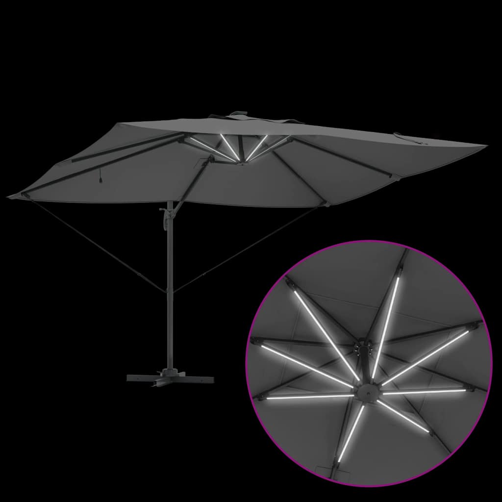 Umbrella Anthracite 352 x 251 x 265 cm Polyester and Aluminium