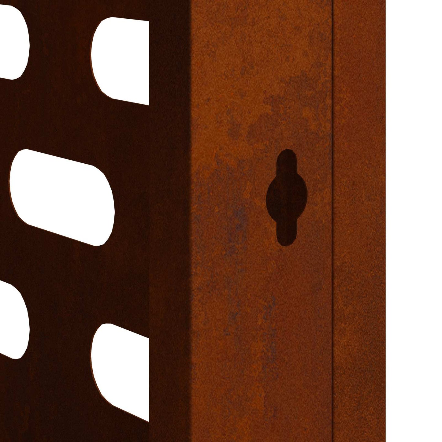 Air Conditioner Cover Rusty 110 x 50 x 105 cm Weathering Steel