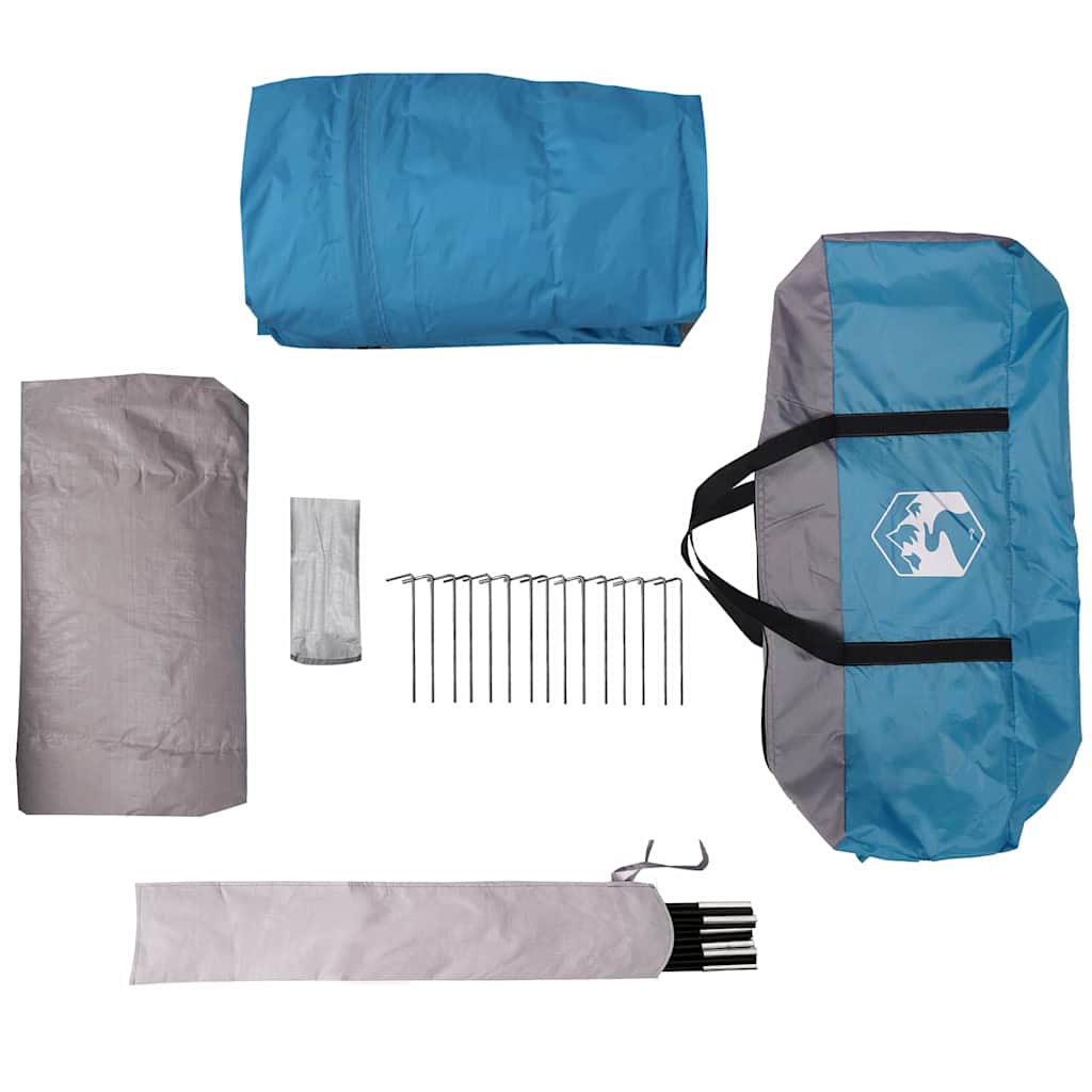 Tent 16-Person 16-Person Blue 185T Polyester with PU Coating