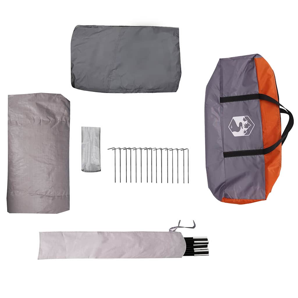 Tent 16-Person 16-Person Grey and Orange