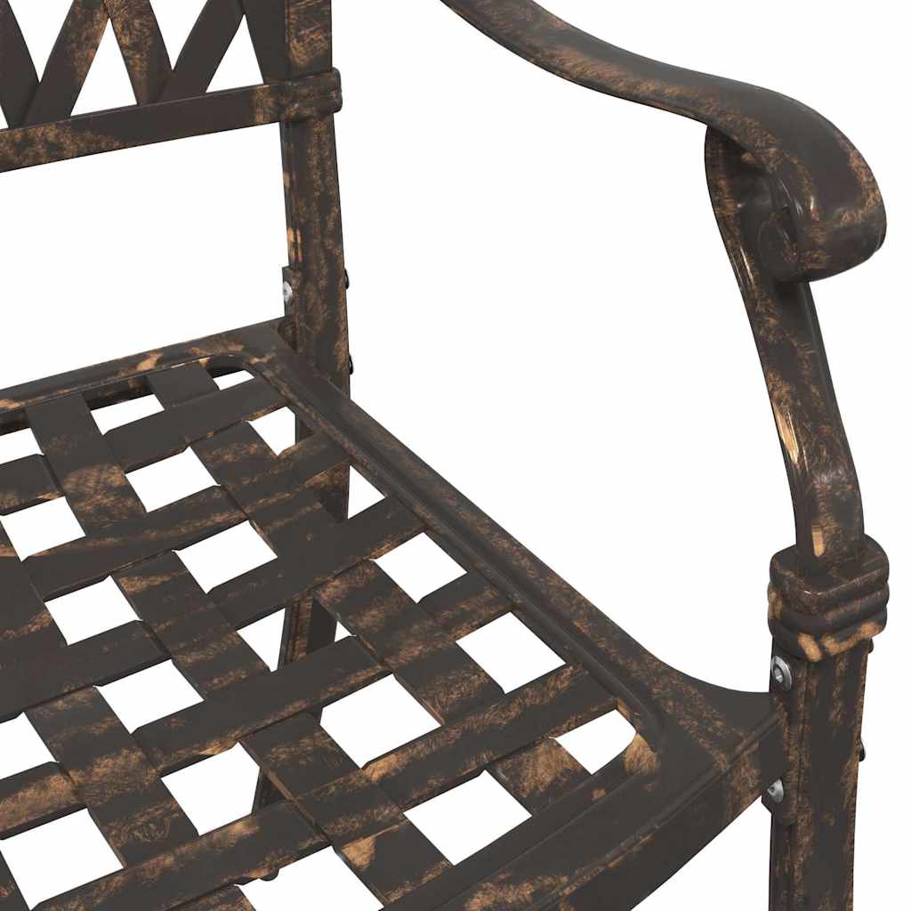 Garden Table Set 3 pcs Bronze Cast Aluminium
