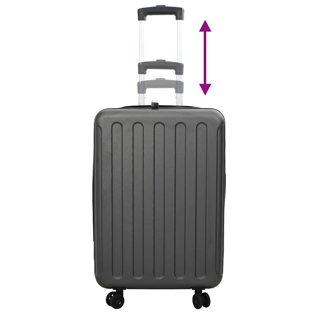 vidaXL Suitcase Folding Dark grey 43 x 27 x 66 cm ABS Plastic