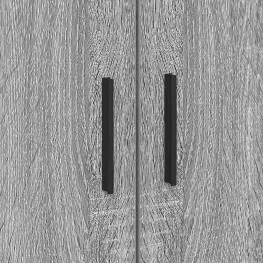 Storage Bed Frame Grey Sonoma 80 cm Engineered Wood