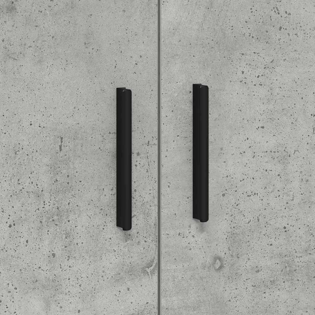 Storage Cabinet 2 pcs Concrete Grey 118 x 41 x 40 cm