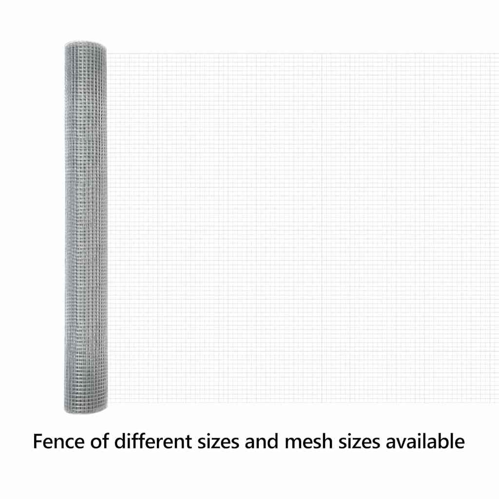 Welded Wire Fence Silver