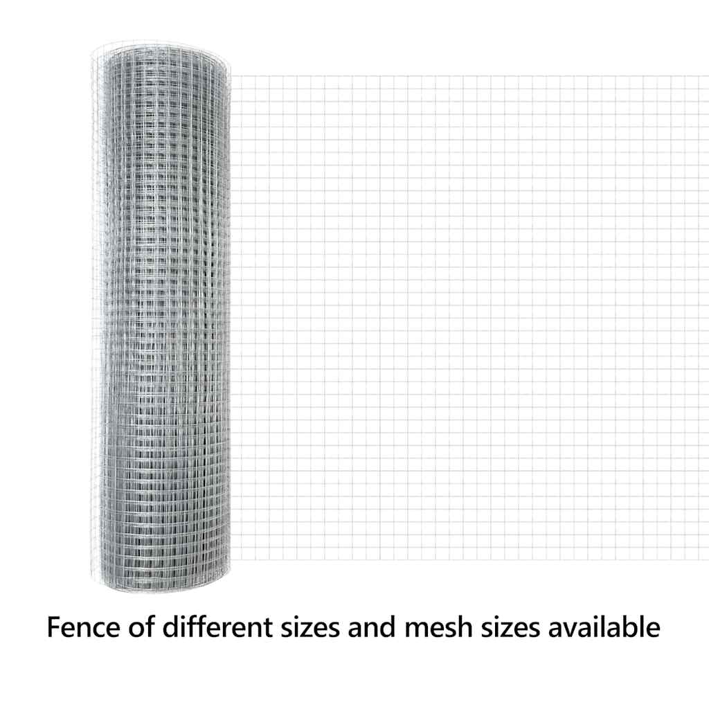Welded Wire Fence Silver
