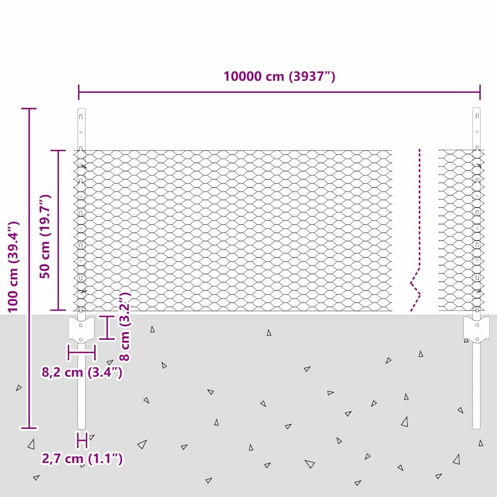 Fence with Post Green