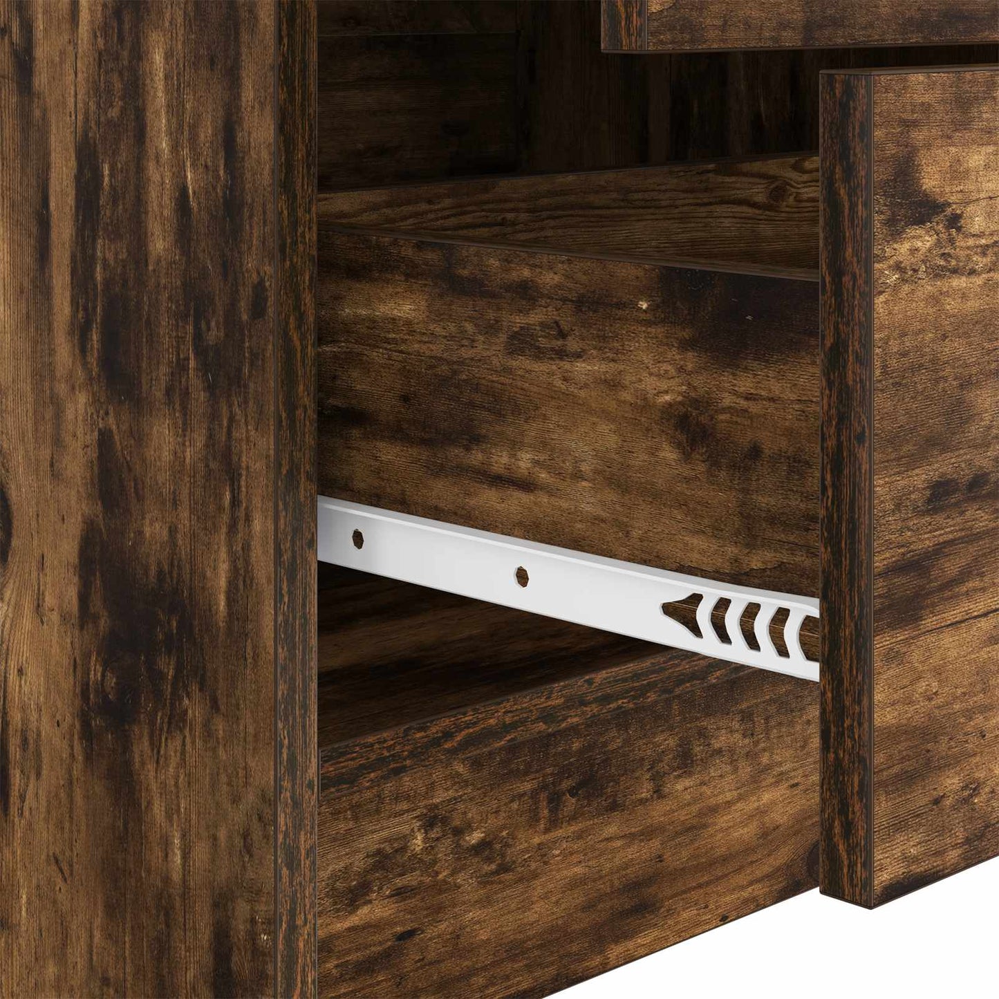 Desk Smoked Oak 105.5 x 34 x 127 cm 2 pcs