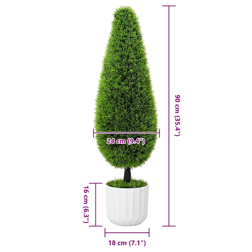 Artificial Pine Green 24 x 24 x 90 cm Plastic