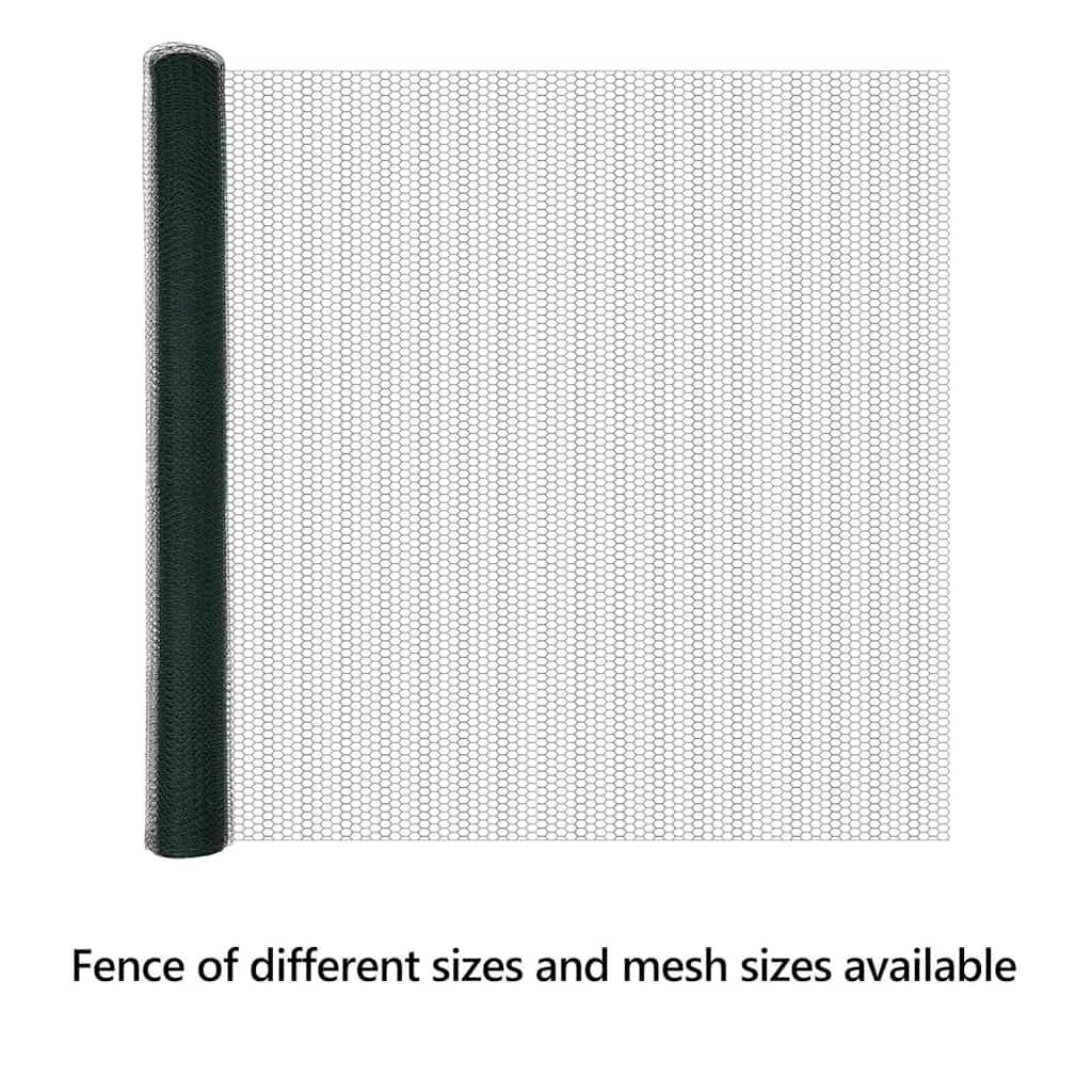 Hexagon Fence Green 1.5 x 10 m PVC