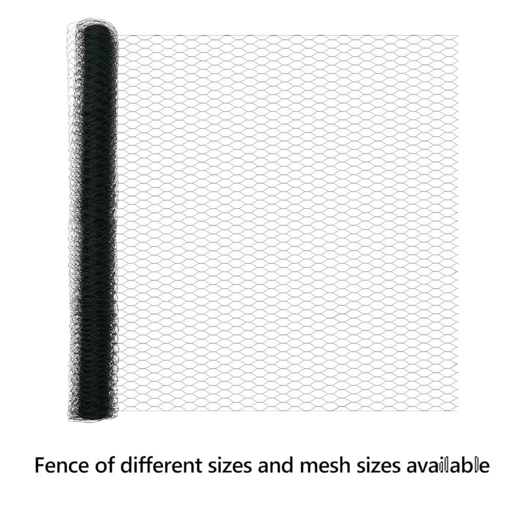 Hexagon Fence Green 1.5 x 10 m PVC
