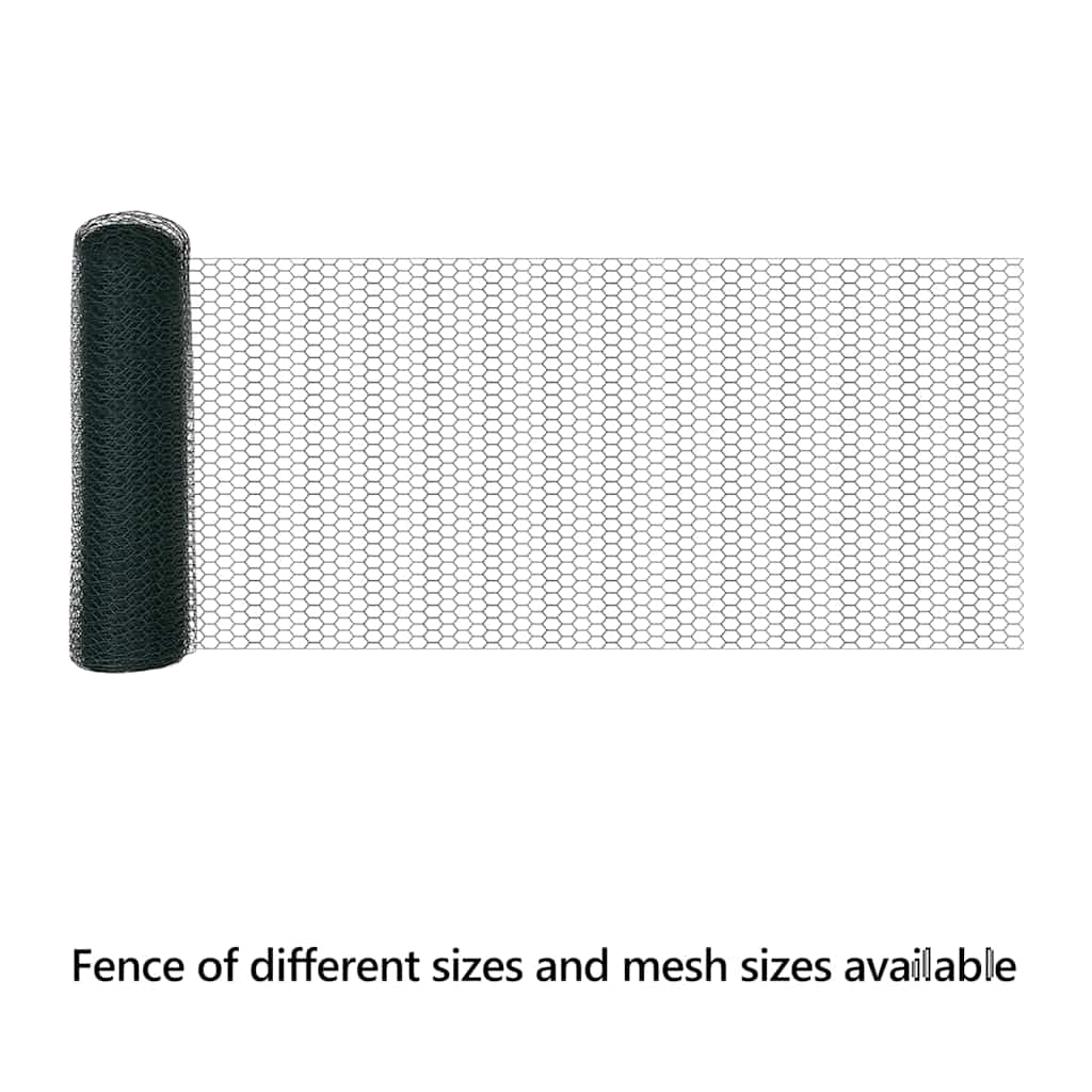 Hexagon Fence Green 0.4 x 25 m PVC