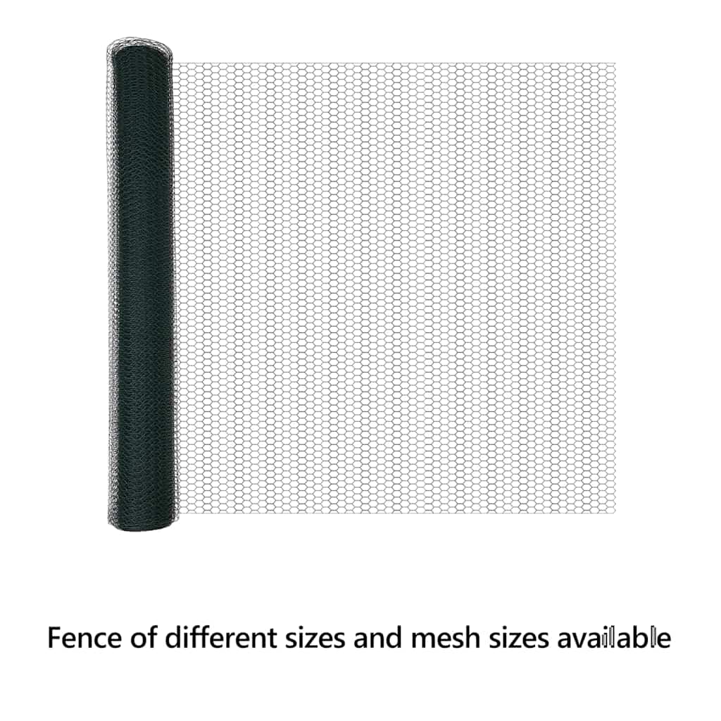 Hexagon Fence Green 1.4 x 25 m PVC