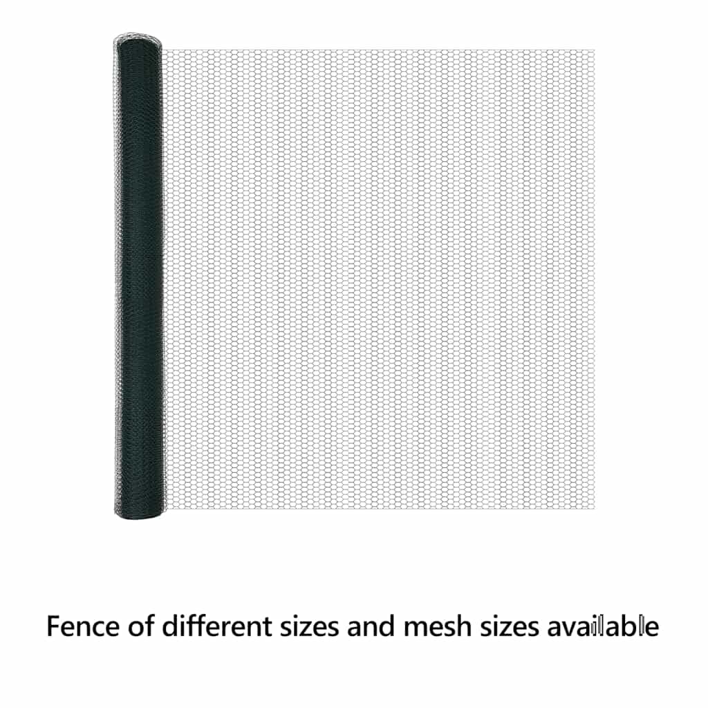 Hexagon Fence Green 1.6 x 25 m PVC