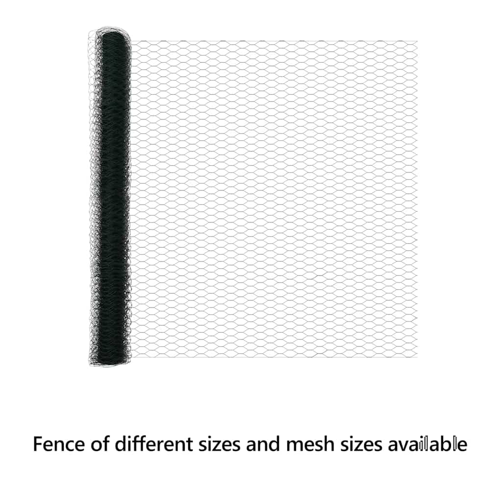 Hexagon Fence Green 1.6 x 25 m PVC