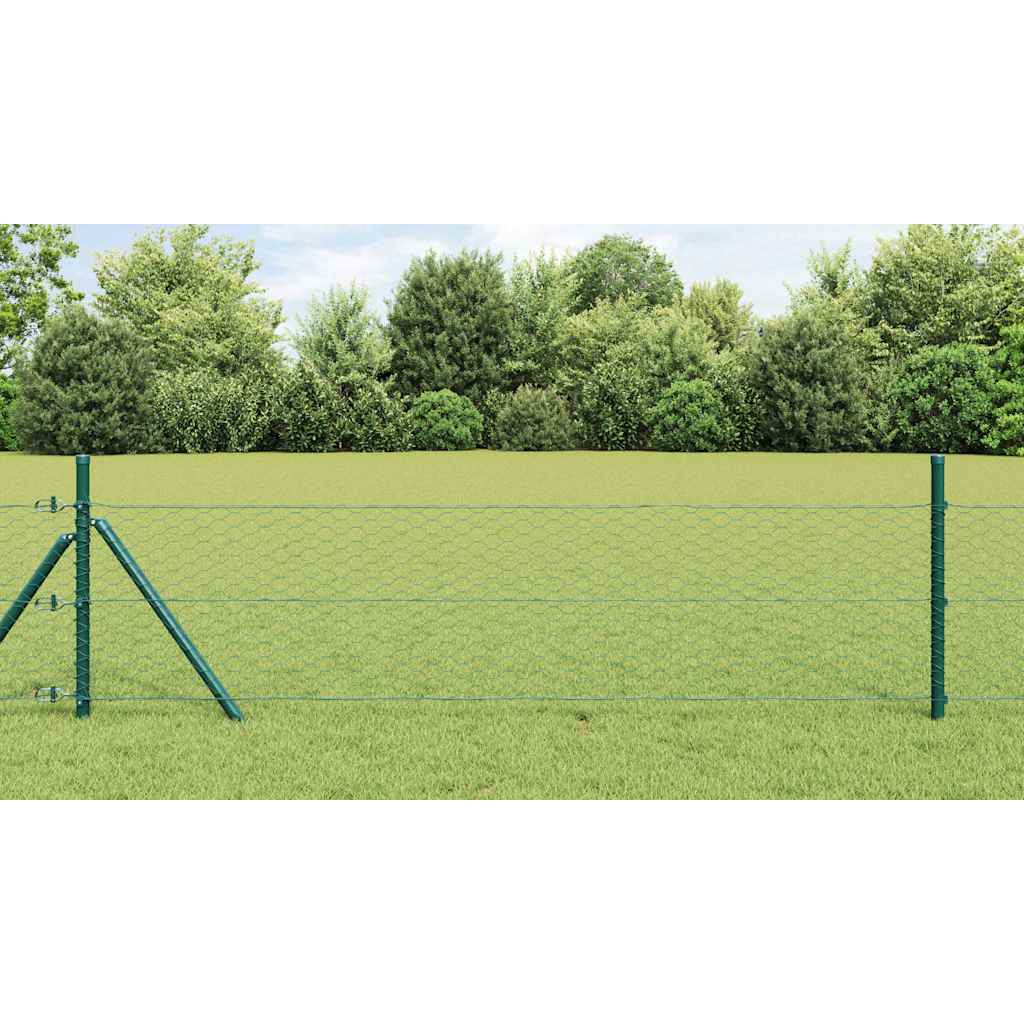 Hexagon Fence Green 0.4 x 50 m PVC