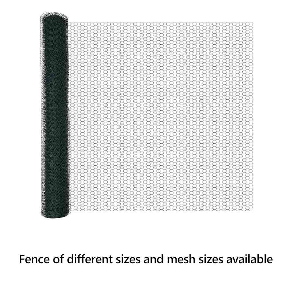 Hexagon Fence Green 1 x 50 m PVC