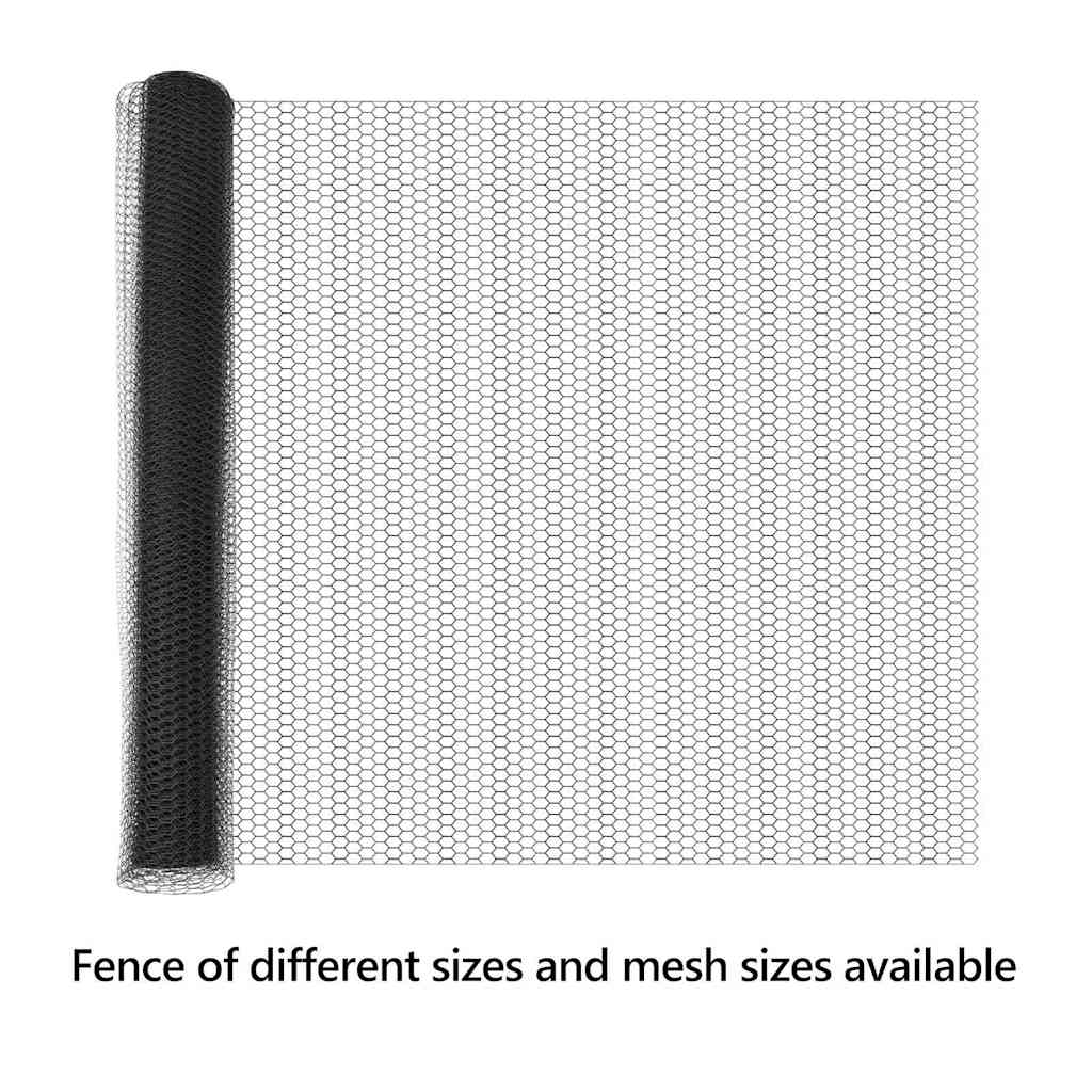 Hexagon Fence Grey 1.4 x 100 m PVC