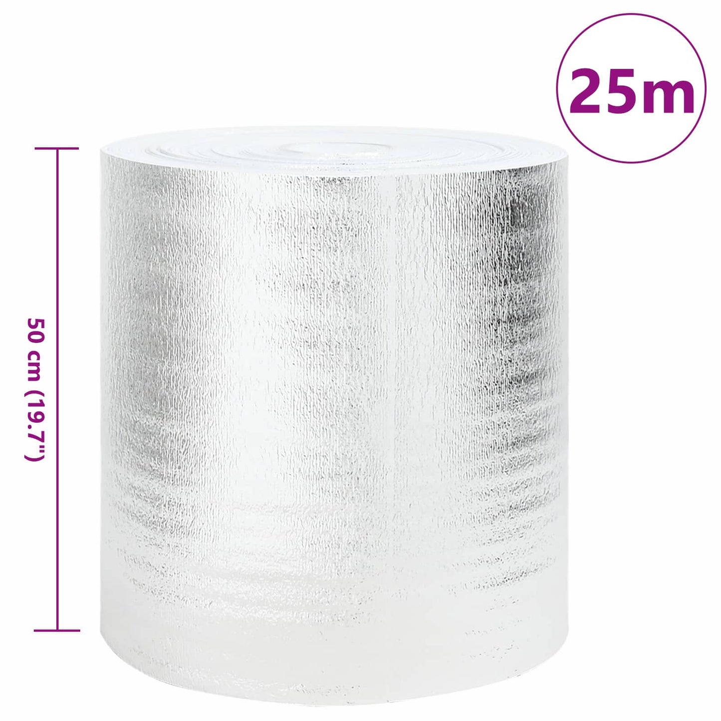 Radiator Heat Reflector 2 pcs Silver 25 x 0.5 m Polyethylene