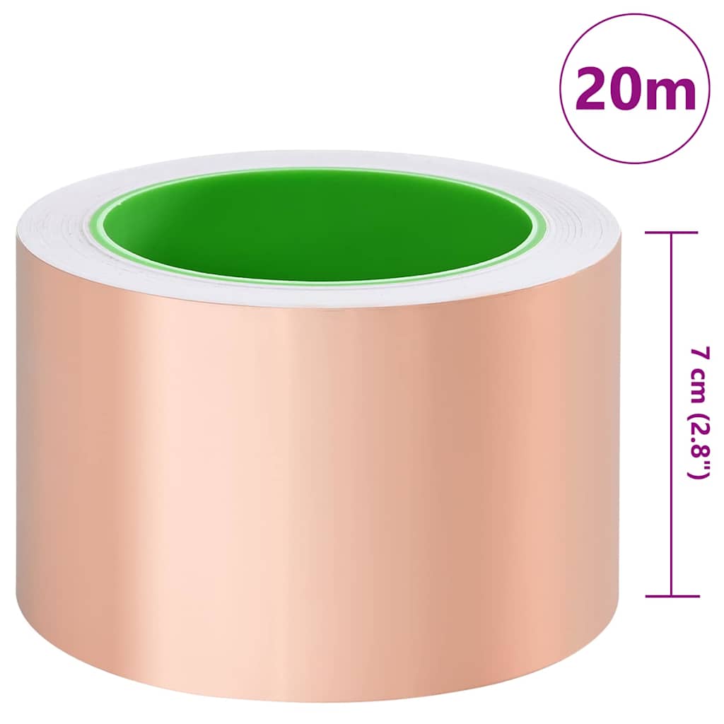 Copper Tape for Snail Protection Copper 70 mm x 20 m Copper