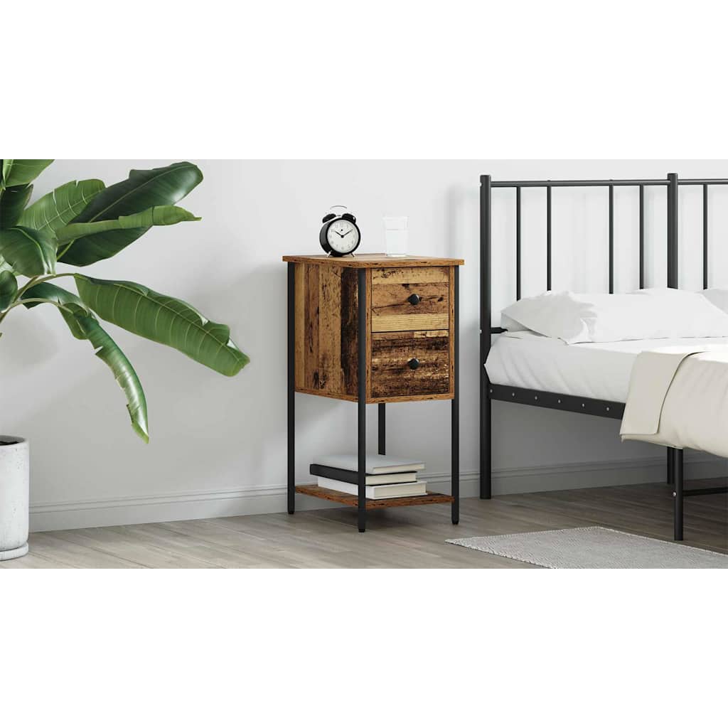 Bedside Cabinet Old wood 32 x 42 x 70 cm Engineered wood