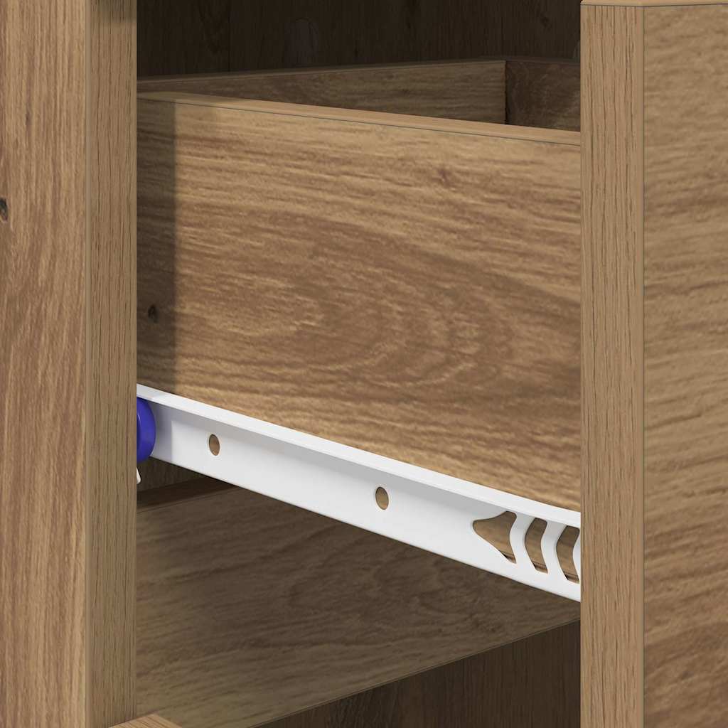 Shoe Cabinet Artisan Oak 100.5 x 28 x 100 cm Engineered Wood