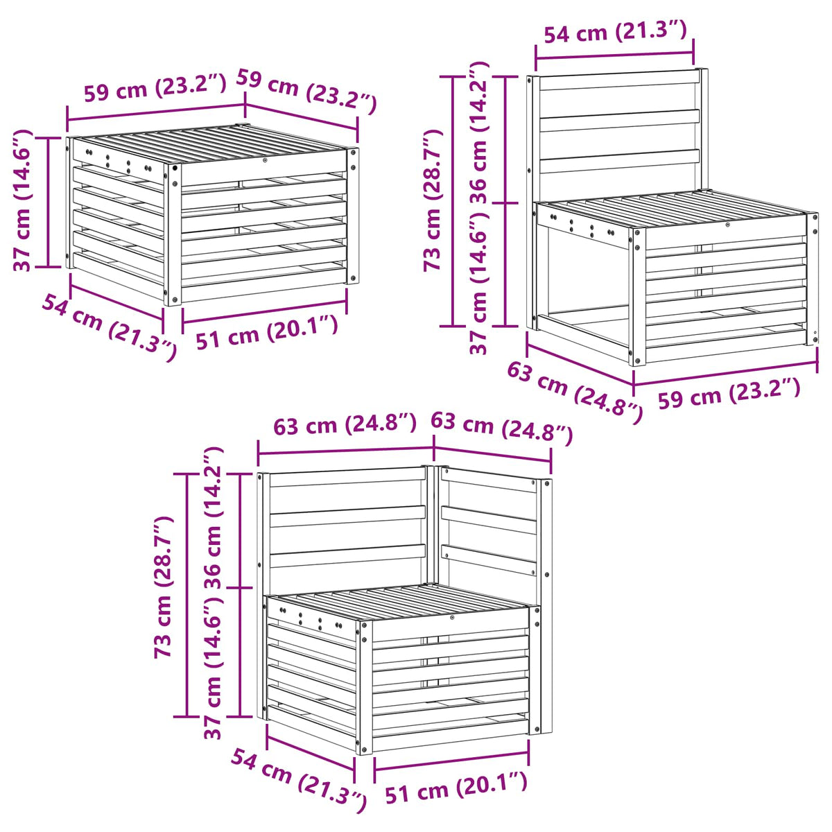 Outdoor Sofa Set 5 pcs Natural Polyester