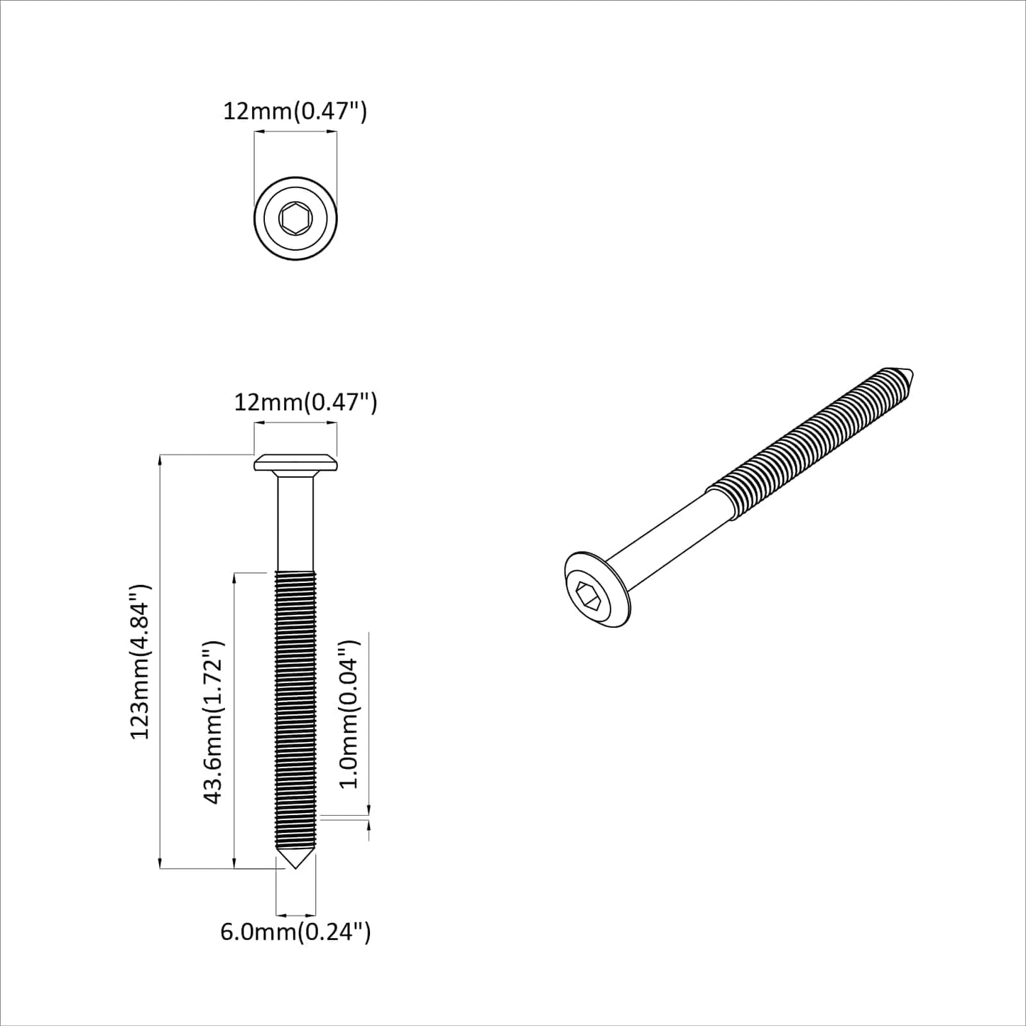 Furniture Screws 800 pcs Silver Steel