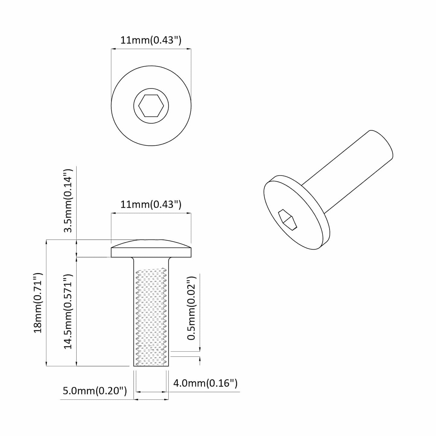 Sleeve Nuts 8451 pcs Black Metal