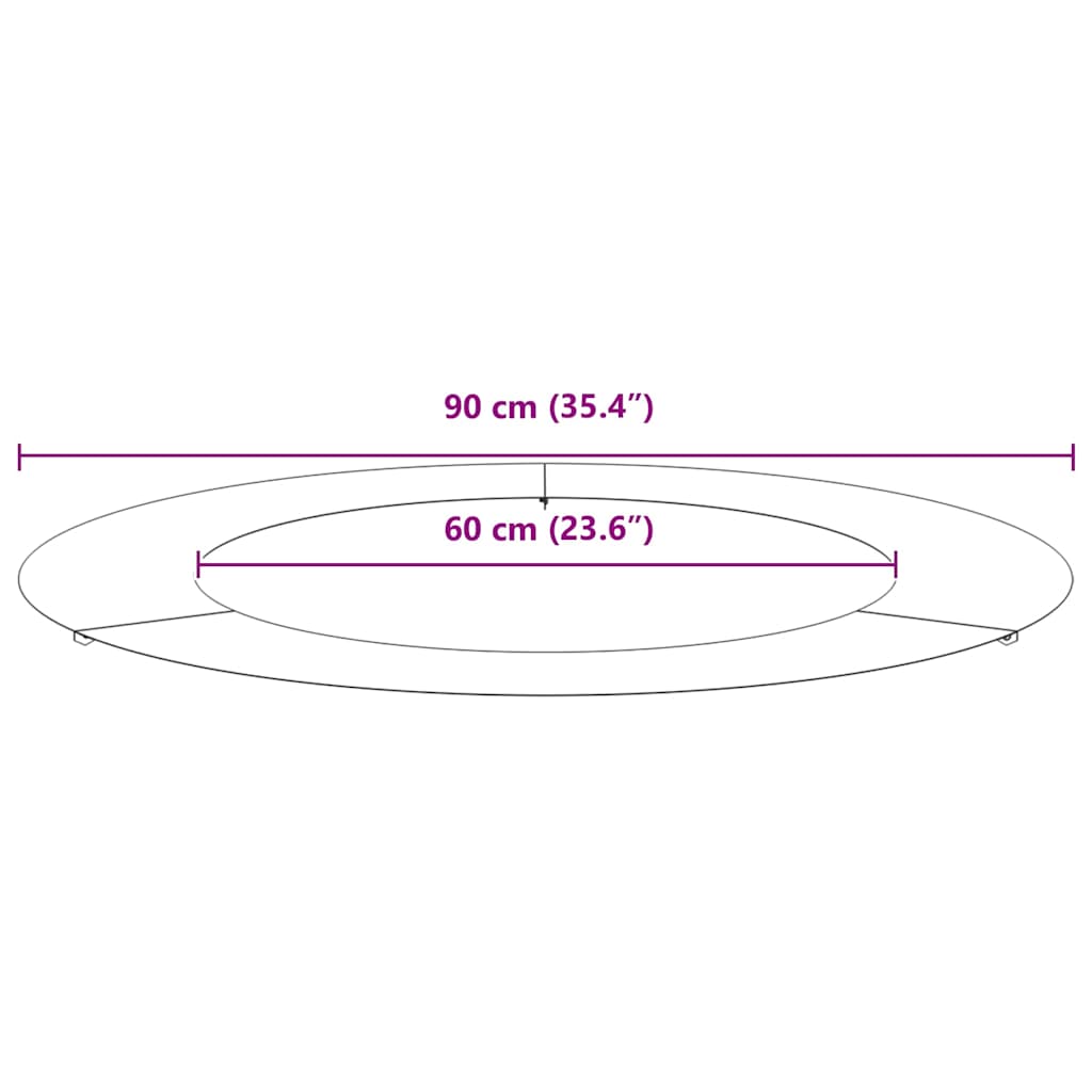 suitable for Flat Tree Rings 5 pcs Silver Ø60 / 90 cm