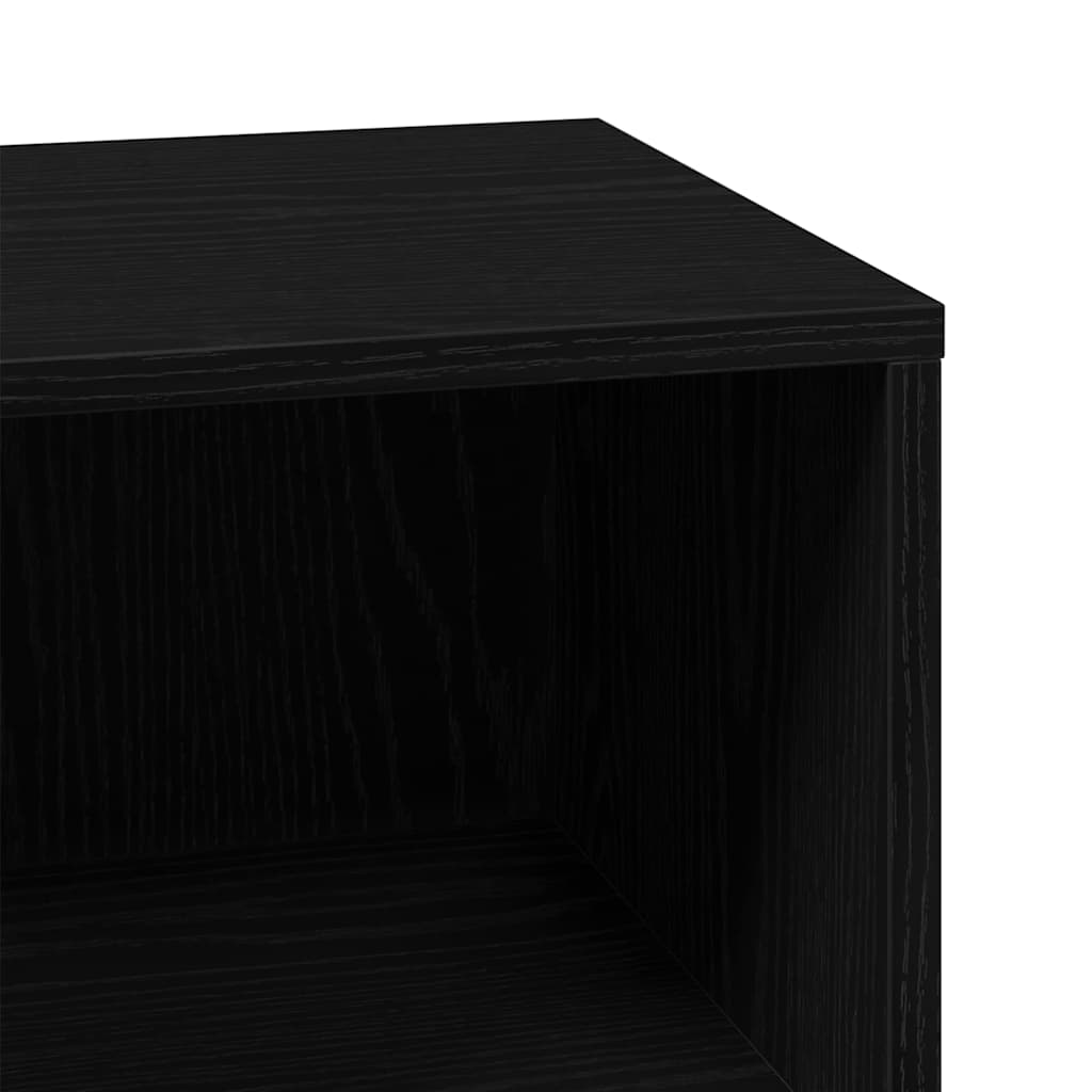 vidaXL Bathroom Cabinet Black oak 80 x 33 x 60 cm Engineered Wood