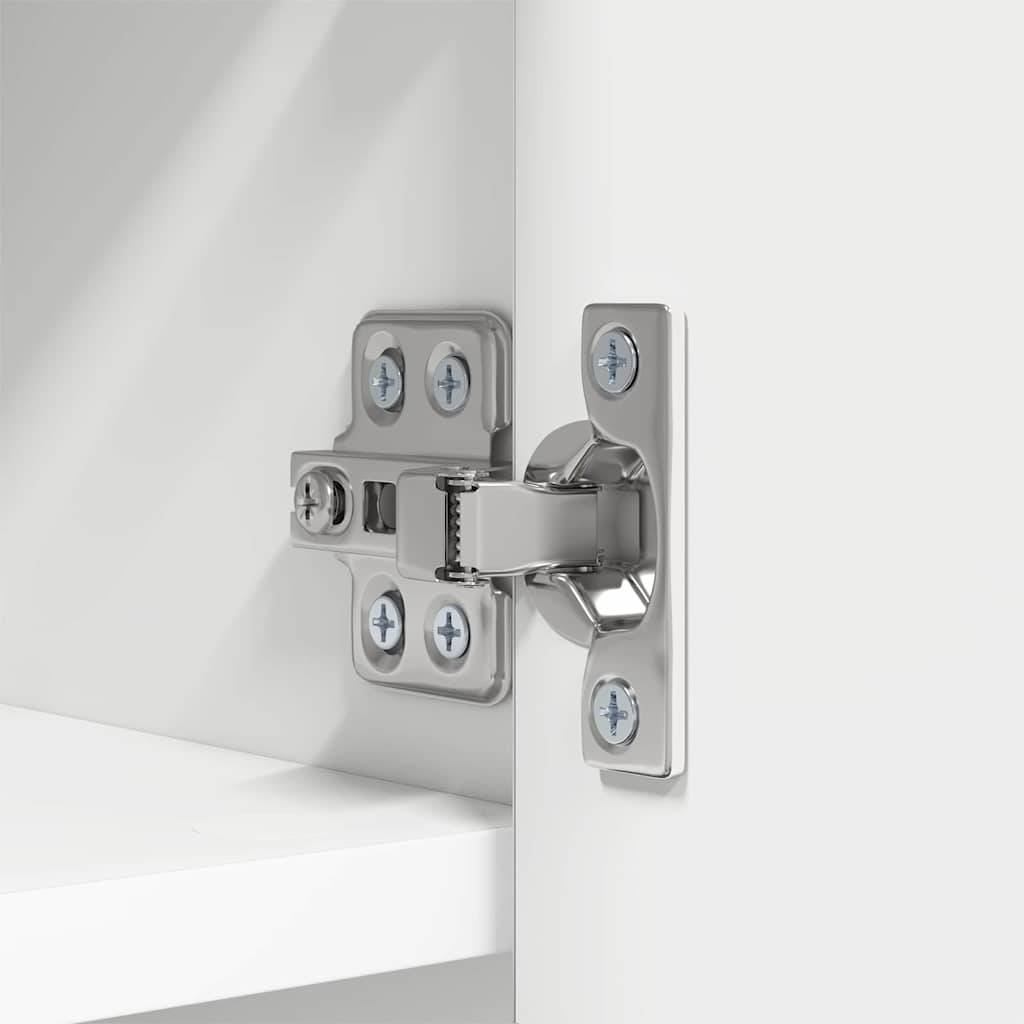 Wall-Mounted Coat Rack White 80 x 20 x 30 cm Engineered wood
