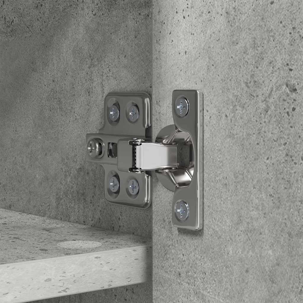 Wall-Mounted Coat Rack with Shelf Concrete Grey 80 x 20 x 30 cm