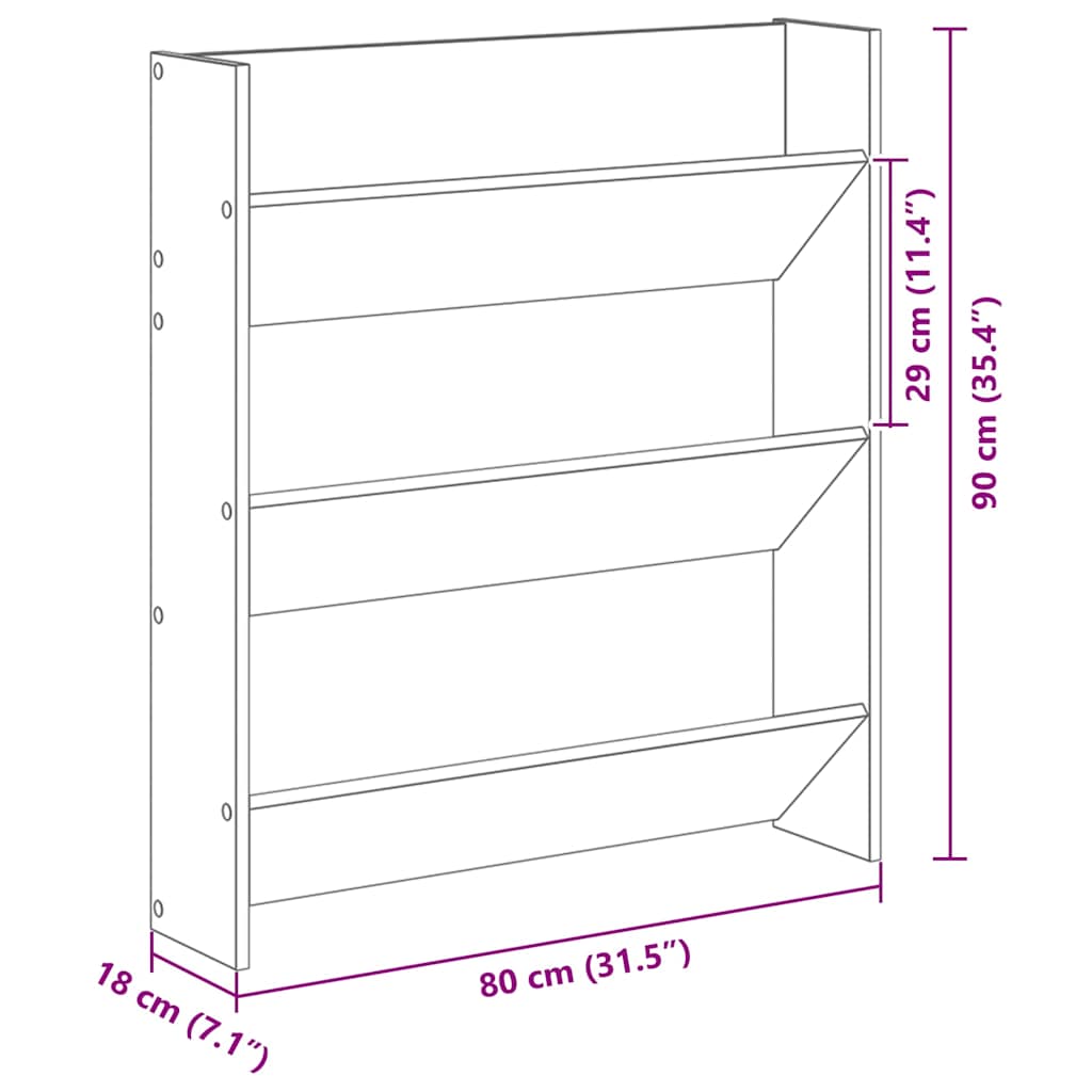 Shoe Cabinet 2 pcs Black Oak 86 x 18 x 90 cm Engineered Wood