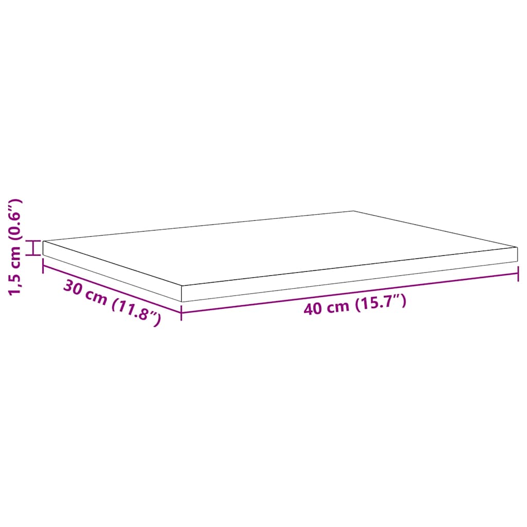Bookshelf Board 3-Tier 4 pcs 40 x 30 x 1.5 cm Engineered Wood