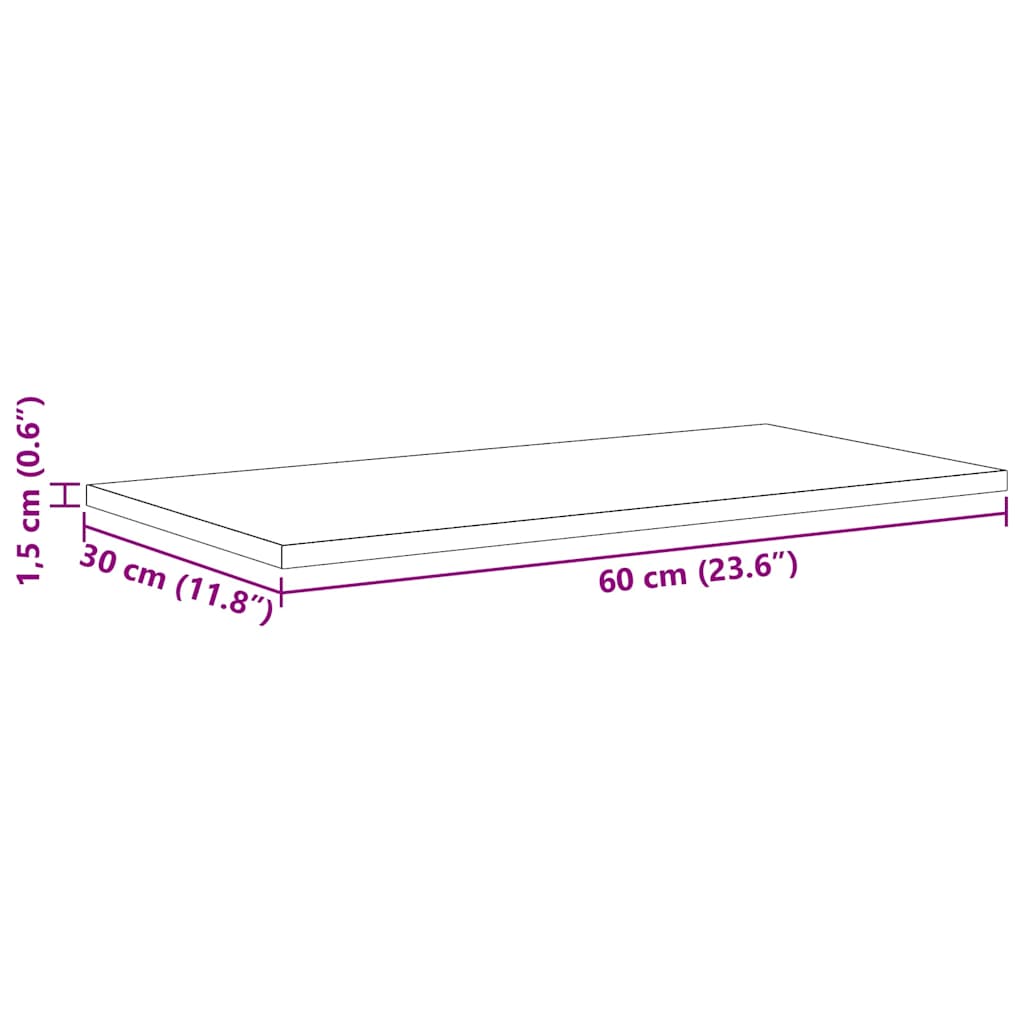 Bookshelf Board 3-Tier 4 pcs 60 x 30 x 1.5 cm Engineered Wood