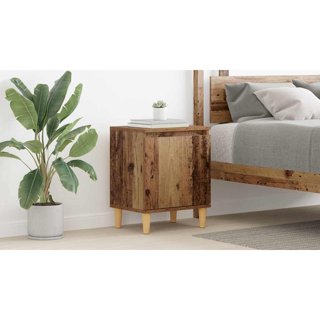 Bedside Cabinet Old Wood 40 x 30 x 50 cm Engineered Wood