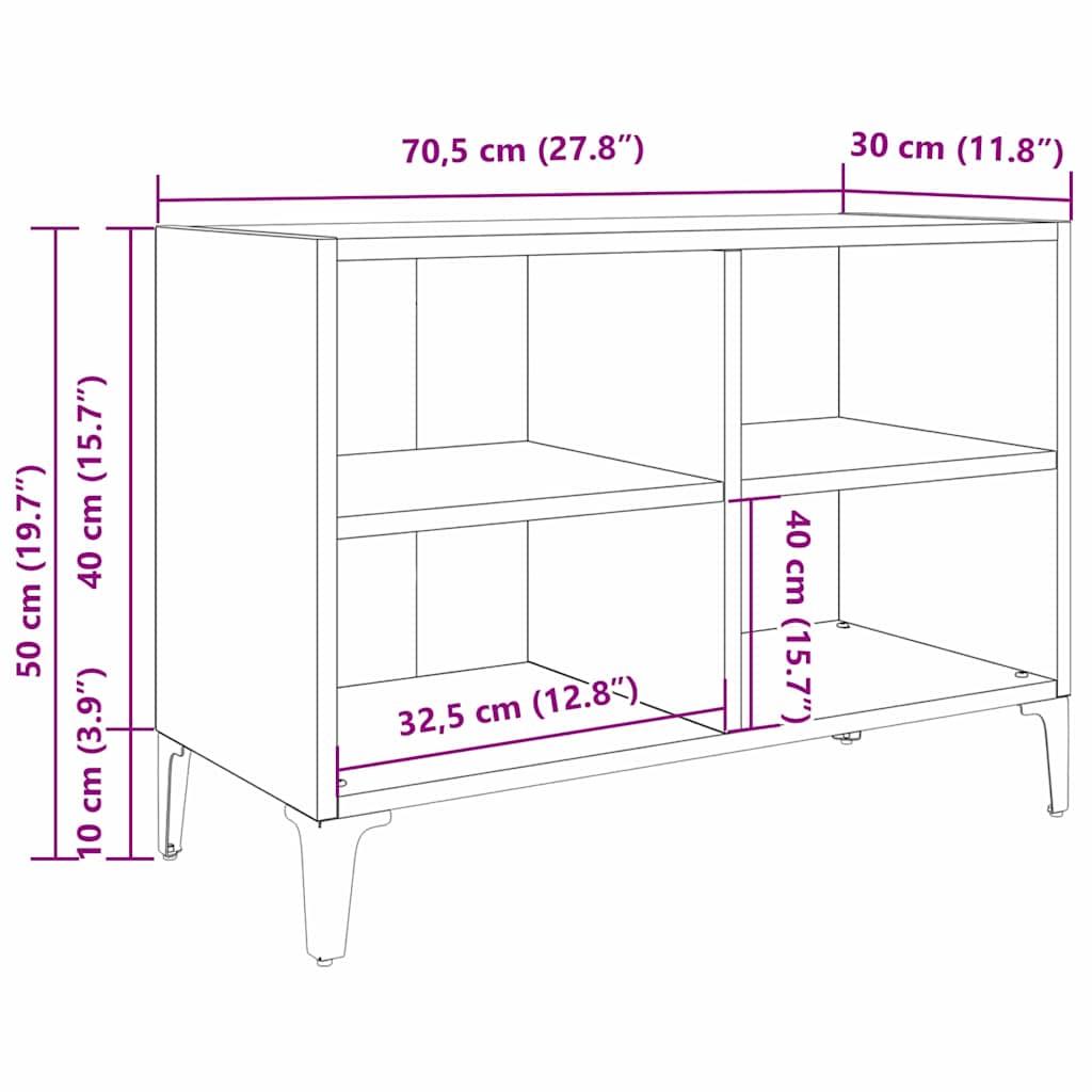TV Cabinet Set Wall-mounted Black Engineered Wood