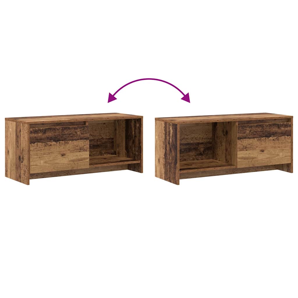 TV Cabinet Set Old Wood 90 x 35 x 40 cm Engineered Wood