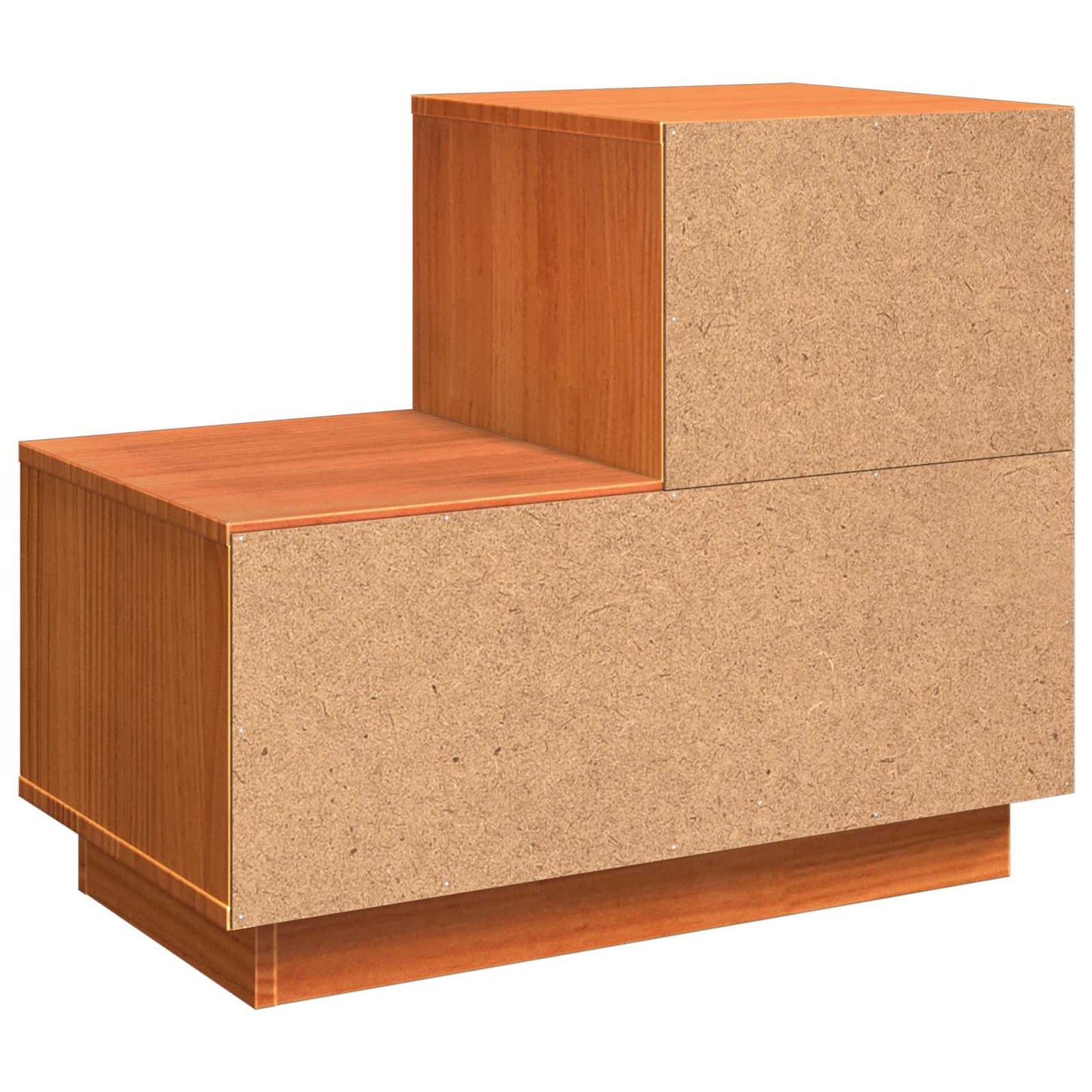 Bedside Cabinet 2 pcs Wax Brown 60 x 34 x 51 cm Engineered Wood