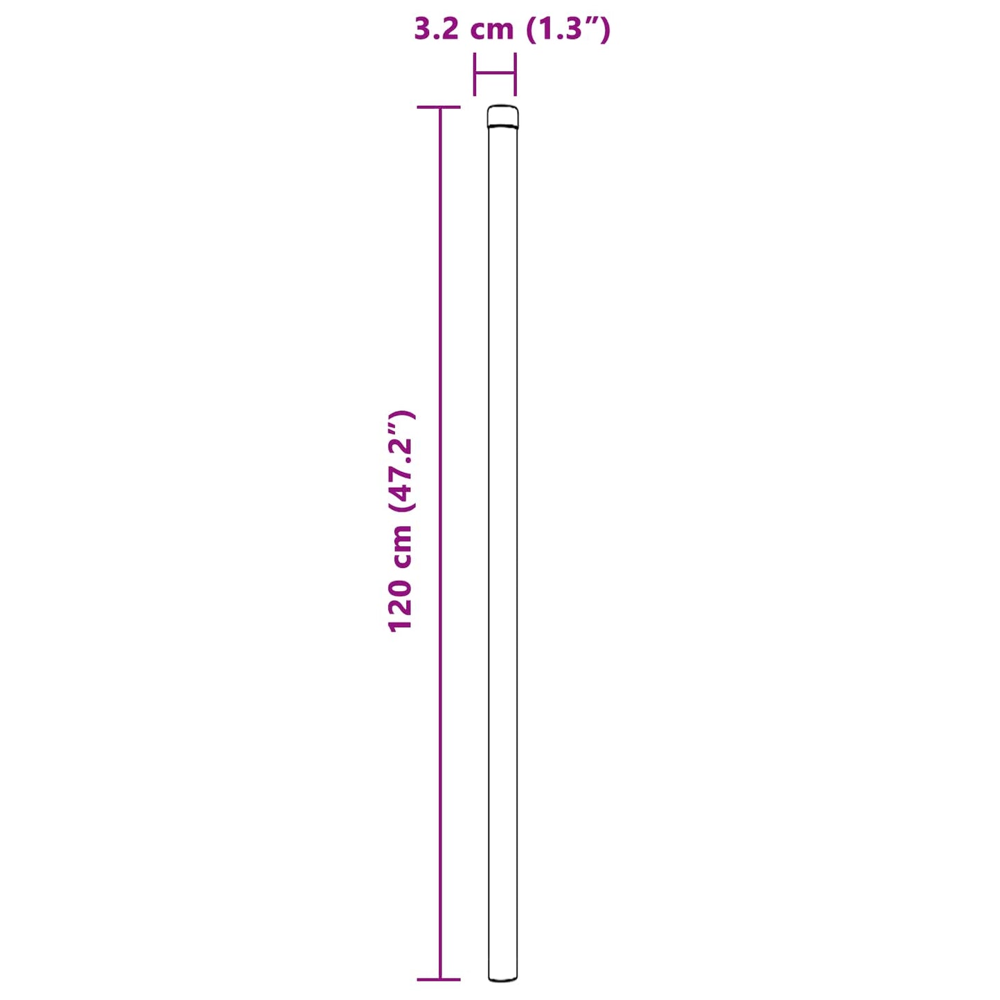 Fence Post 12 pcs Grey 120 cm Powder-coated steel