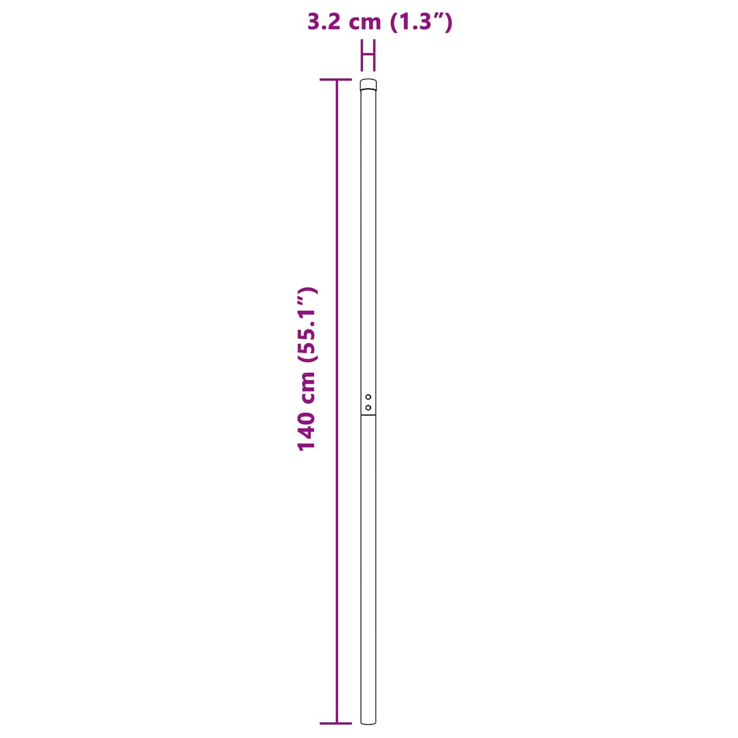 Fence Post 12 pcs Silver Powder-coated steel