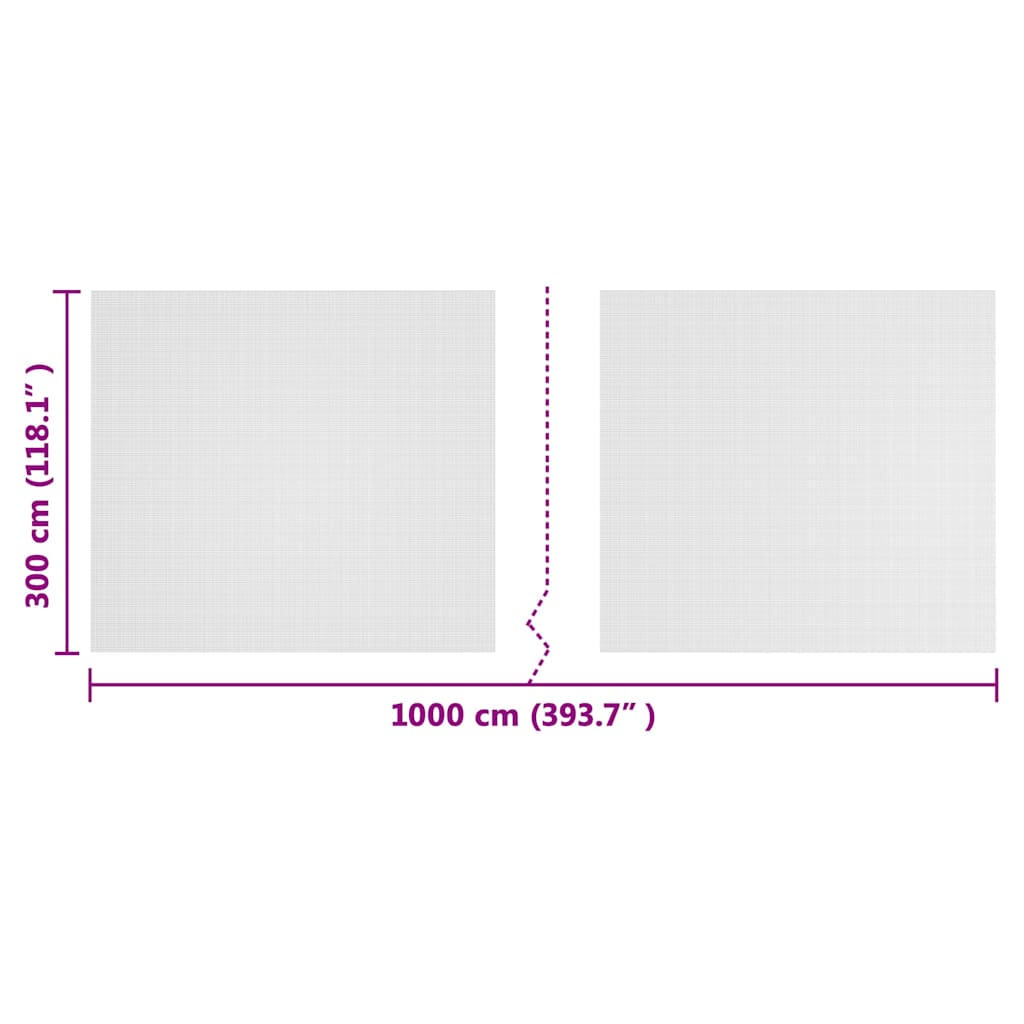 Insect Net White 3 x 10 m Polyethylene