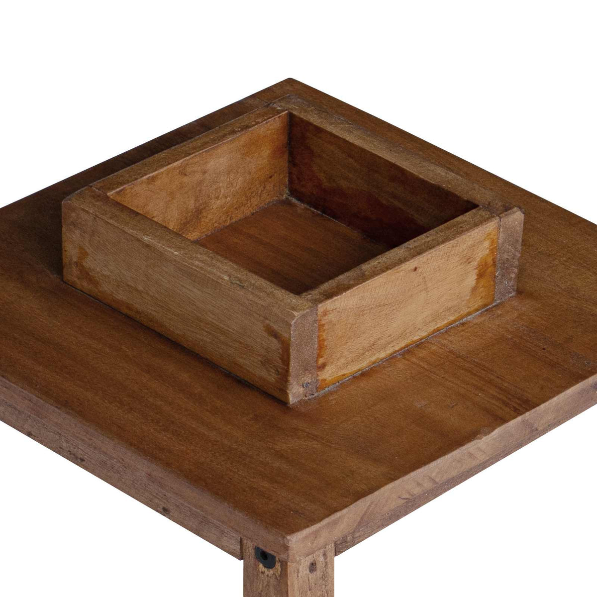 Lantern 3 pcs Natural 30 x 30 x 44 cm Mahogany Wood